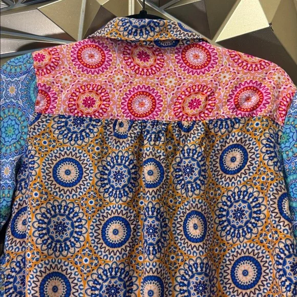 Anthropologie Multicolor Geometric Shirt - Picture 4 of 4